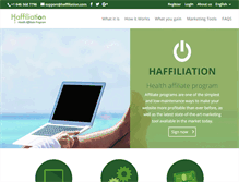 Tablet Screenshot of haffiliation.com